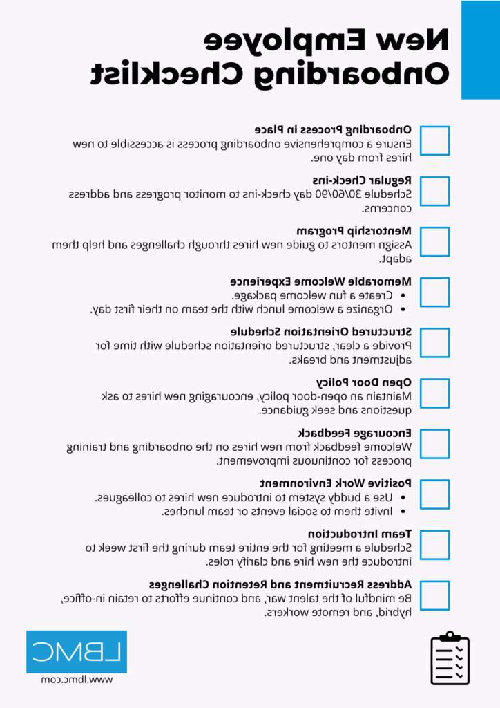 New Employee Onboarding Checklist